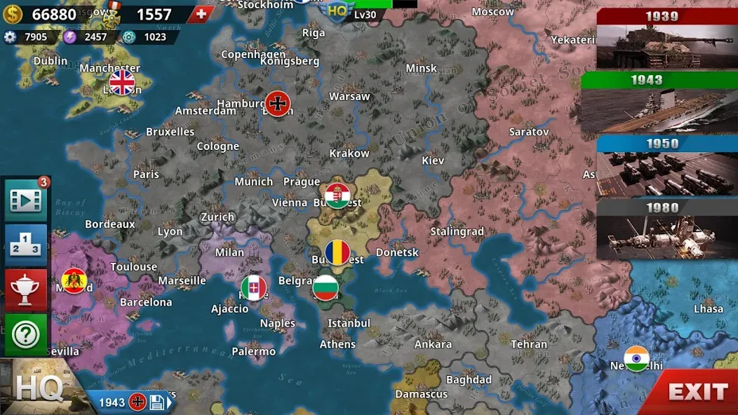 World Conqueror 4-WW2 Strategy — Безлимитные деньги и открыты все уровни, скачать мод APK — скриншот 2