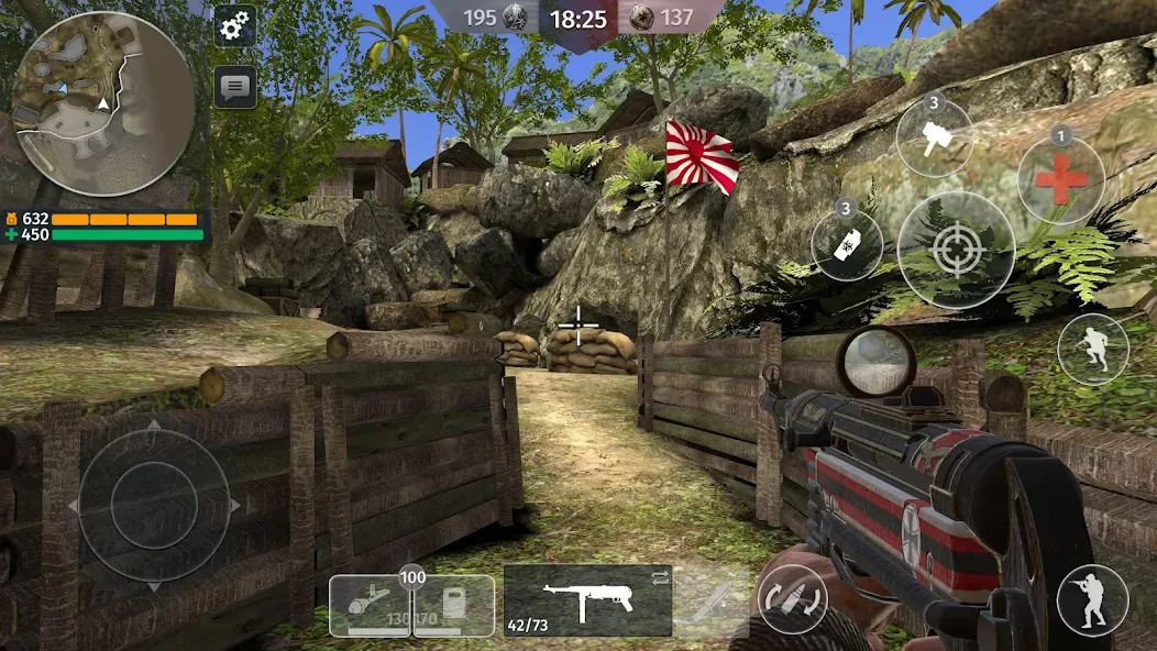 Скачать взлом World War 2: Shooting Games — Безлимитные патроны и все оружие — скриншот 1 Скачать взлом World War 2: Shooting Games — Безлимитные патроны и все оружие — скриншот 1