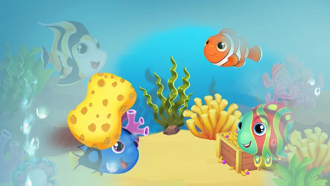 Скачать взлом Baby Aquarium - Fish game — Без рекламы и все рыбки открыты — скриншот 2 Скачать взлом Baby Aquarium - Fish game — Без рекламы и все рыбки открыты — скриншот 2
