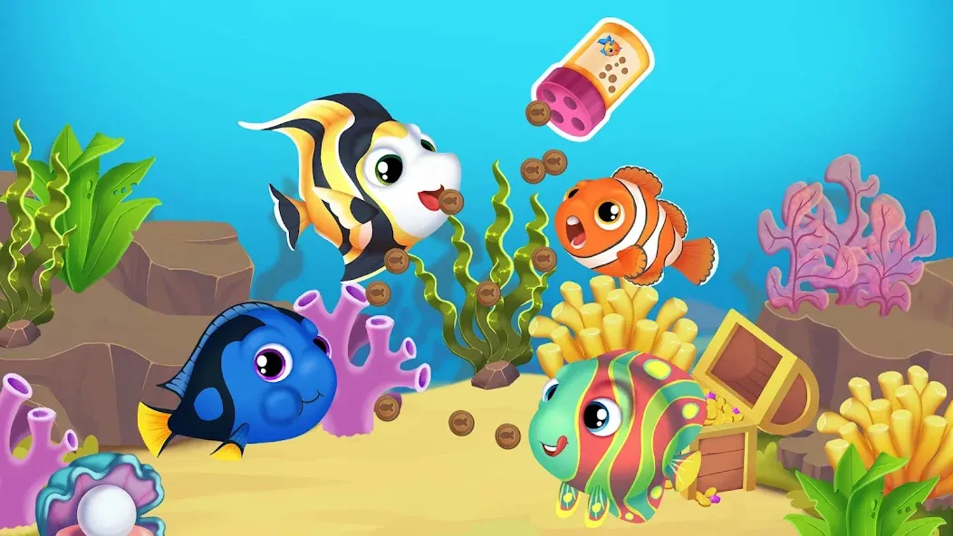 Скачать взлом Baby Aquarium - Fish game — Без рекламы и все рыбки открыты — скриншот 5 Скачать взлом Baby Aquarium - Fish game — Без рекламы и все рыбки открыты — скриншот 5