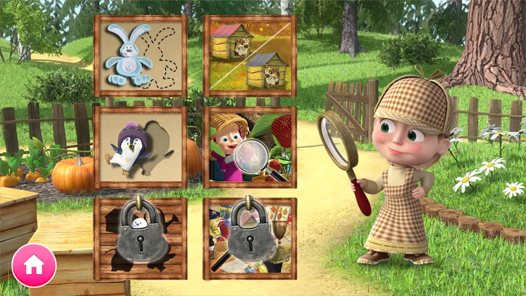 Masha and the Bear Educational — скачать мод: Все обучающие задания открыты — скриншот 1