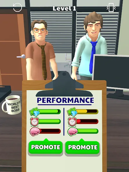 Скачать Boss Life 3D: Office Adventure — Безлимитные деньги и все уровни — скриншот 5 Скачать Boss Life 3D: Office Adventure — Безлимитные деньги и все уровни — скриншот 5