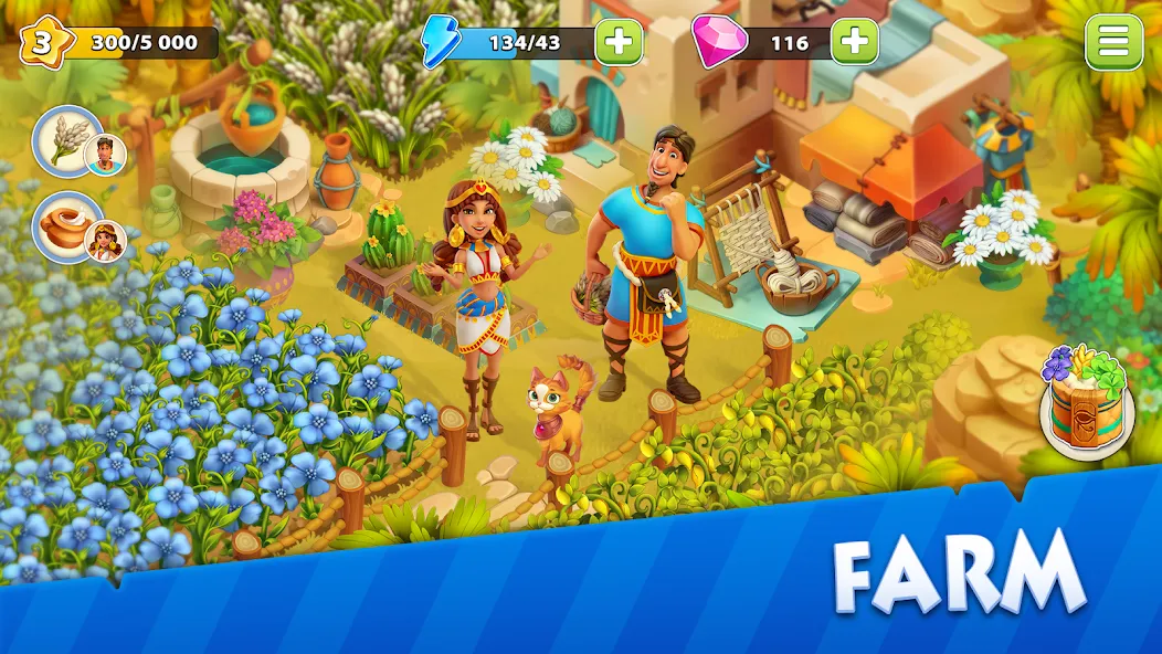Скачать взлом Nile Valley: Farm Adventure — Безлимитные деньги и ресурсы — скриншот 2 Скачать взлом Nile Valley: Farm Adventure — Безлимитные деньги и ресурсы — скриншот 2