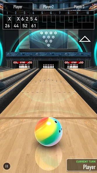 Скачать взлом Bowling Game 3D — Безлимитные монеты и все шары открыты — скриншот 4
