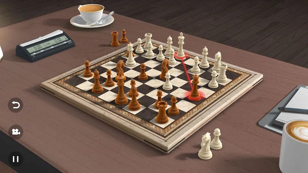 Real Chess 3D (Мод: Шахматные фигуры и доски разблокированы) — скачать на Андроид — скриншот 2 Real Chess 3D (Мод: Шахматные фигуры и доски разблокированы) — скачать на Андроид — скриншот 2
