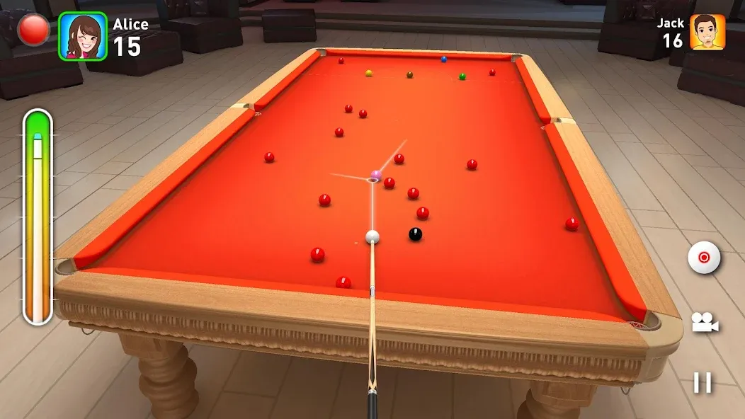 Real Snooker 3D взломанный APK — Без рекламы и разблокированы столы — скриншот 4