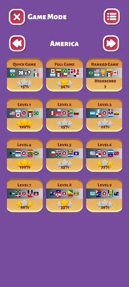 Скачать Country Flags World Quiz Game Mod APK — Открыты все флаги и уровни — скриншот 2 Скачать Country Flags World Quiz Game Mod APK — Открыты все флаги и уровни — скриншот 2