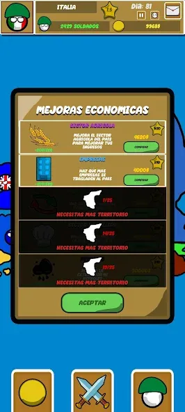 Скачать Countryballs Continental War последней версии — Безлимитные ресурсы и полная карта — скриншот 3 Скачать Countryballs Continental War последней версии — Безлимитные ресурсы и полная карта — скриншот 3