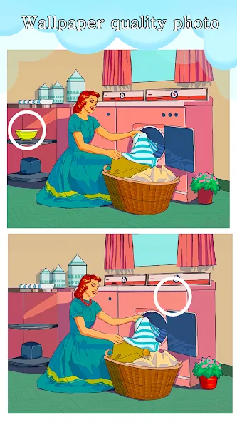 Differences: Spot a Difference — последняя версия с модом (Подсказки без ограничений и все уровни открыты) — скриншот 2