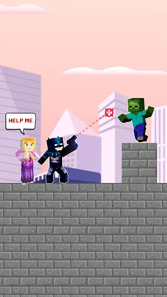 City Hero: Crime Shoot Puzzle — Безлимитные деньги и все уровни открыты, скачать мод APK — скриншот 4 City Hero: Crime Shoot Puzzle — Безлимитные деньги и все уровни открыты, скачать мод APK — скриншот 4