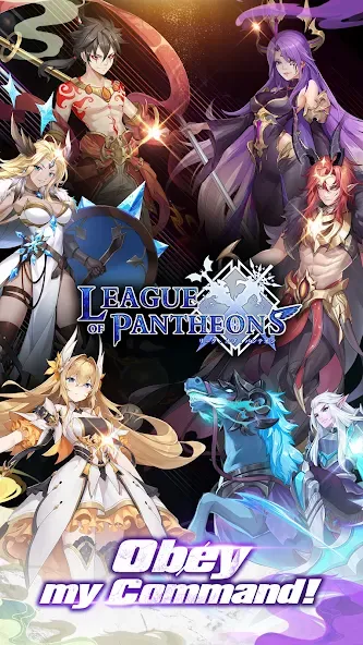 League of Pantheons мод на Андроид: Безлимитные ресурсы и усиленные герои — скриншот 1