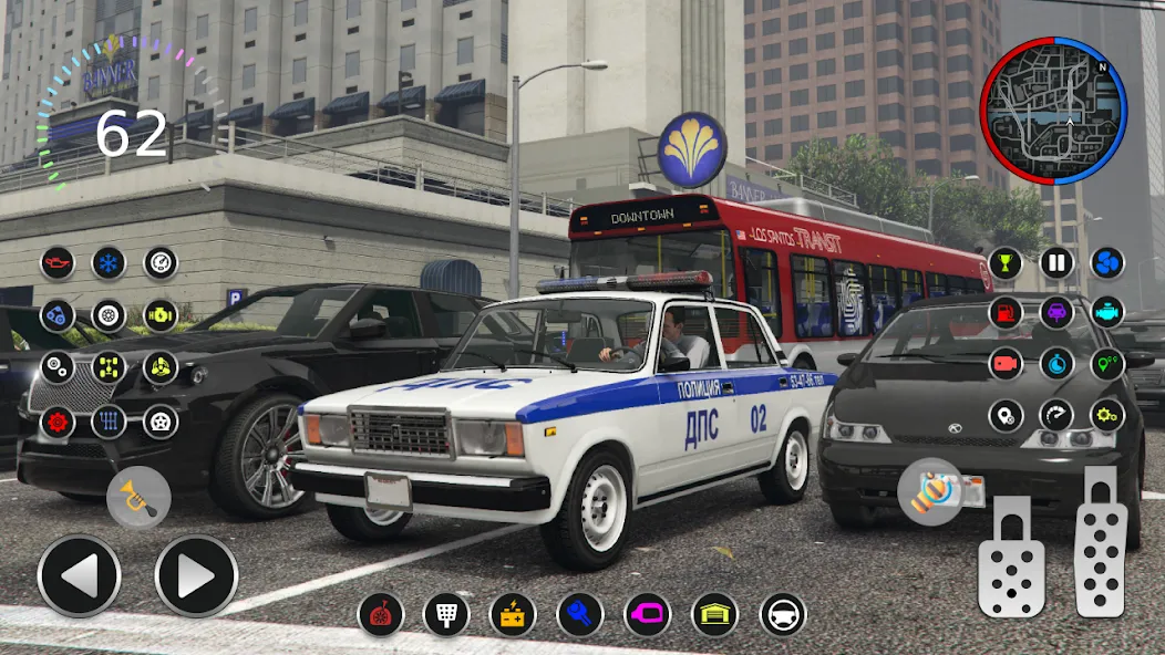 Скачать Police Car Riders: VAZ 2107 на Андроид с модом — Безлимитные деньги и топливо — скриншот 1 Скачать Police Car Riders: VAZ 2107 на Андроид с модом — Безлимитные деньги и топливо — скриншот 1