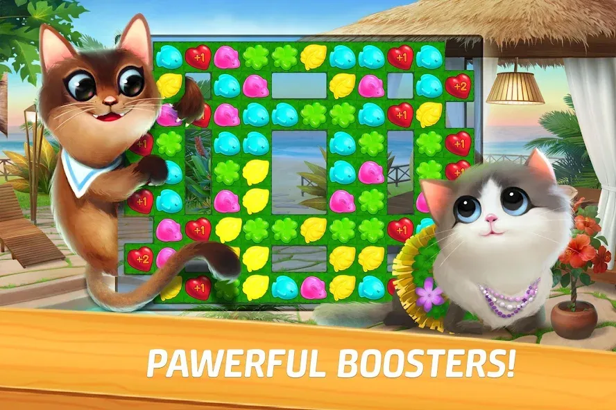 Скачать мод Meow Match — Безлимитные монеты и жизни — скриншот 5