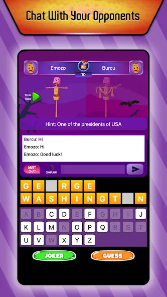 Online Hangman Word Game MOD APK скачать на Андроид — Много подсказок и слов — скриншот 1 Online Hangman Word Game MOD APK скачать на Андроид — Много подсказок и слов — скриншот 1