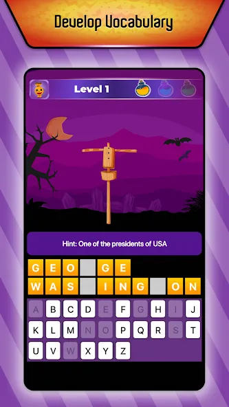Online Hangman Word Game MOD APK скачать на Андроид — Много подсказок и слов — скриншот 5 Online Hangman Word Game MOD APK скачать на Андроид — Много подсказок и слов — скриншот 5