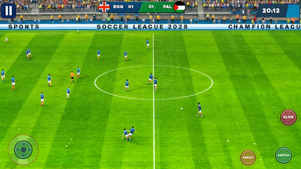 Soccer Games Football League — последняя версия с модом (Безлимитные деньги и все команды открыты) — скриншот 1