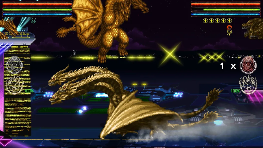 Godzilla: Omniverse на телефон — скачать мод: Безлимитные деньги и все монстры — скриншот 2 Godzilla: Omniverse на телефон — скачать мод: Безлимитные деньги и все монстры — скриншот 2