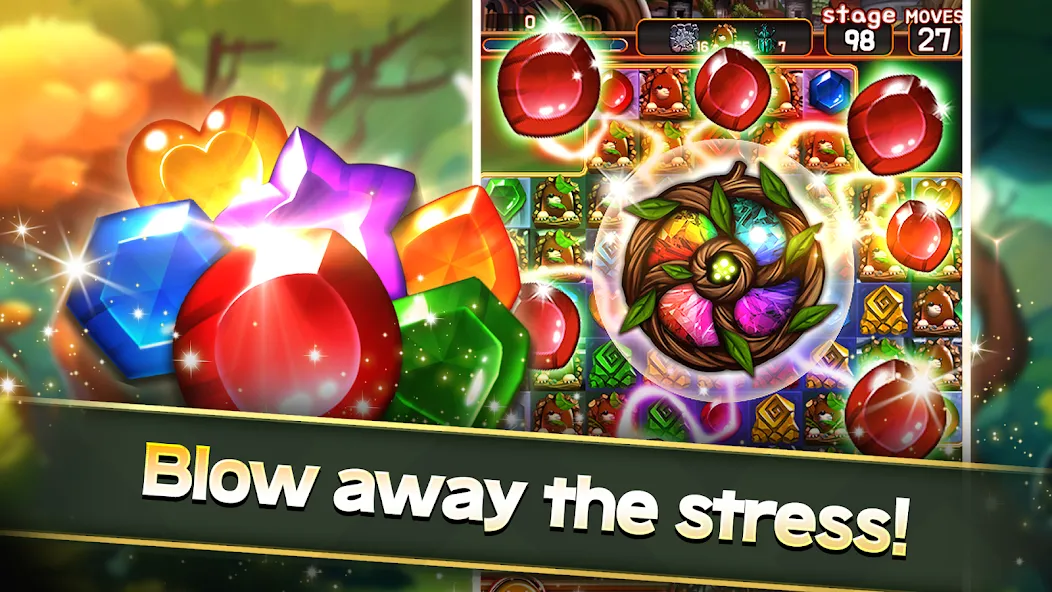 Мод Jewel Forest Village — Безлимитные монеты и жизни, скачать APK — скриншот 4