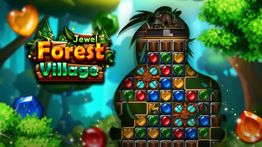 Мод Jewel Forest Village — Безлимитные монеты и жизни, скачать APK — скриншот 5