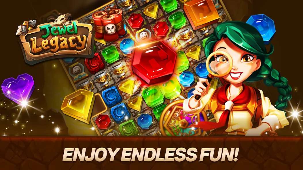 Jewel Legacy взломанный APK — Много бонусов и уровней — скриншот 5 Jewel Legacy взломанный APK — Много бонусов и уровней — скриншот 5
