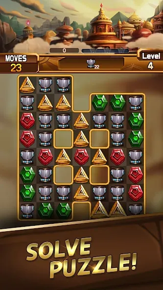 Fantastic Jewel Lost Kingdom взлом APK — Бесконечные жизни и подсказки — скриншот 3