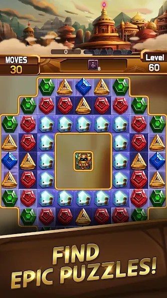 Fantastic Jewel Lost Kingdom взлом APK — Бесконечные жизни и подсказки — скриншот 5