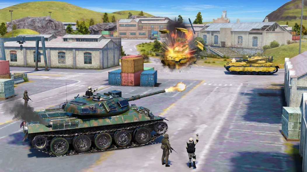 Tank Battle Army Games 2023 мод на Андроид: Безлимитные деньги и оружие — скриншот 4