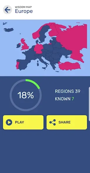 Map Quiz World Geography взлом APK — Открыты все карты и уровни — скриншот 4