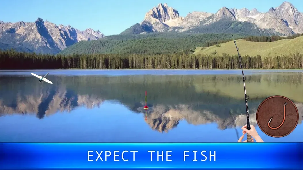 Fish rain: sport fishing — взломанная версия, Безлимитные деньги и редкие рыбы — скриншот 1