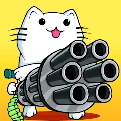 Stickman Cat Gun offline games мод на Андроид: Без рекламы и бесконечные патроны