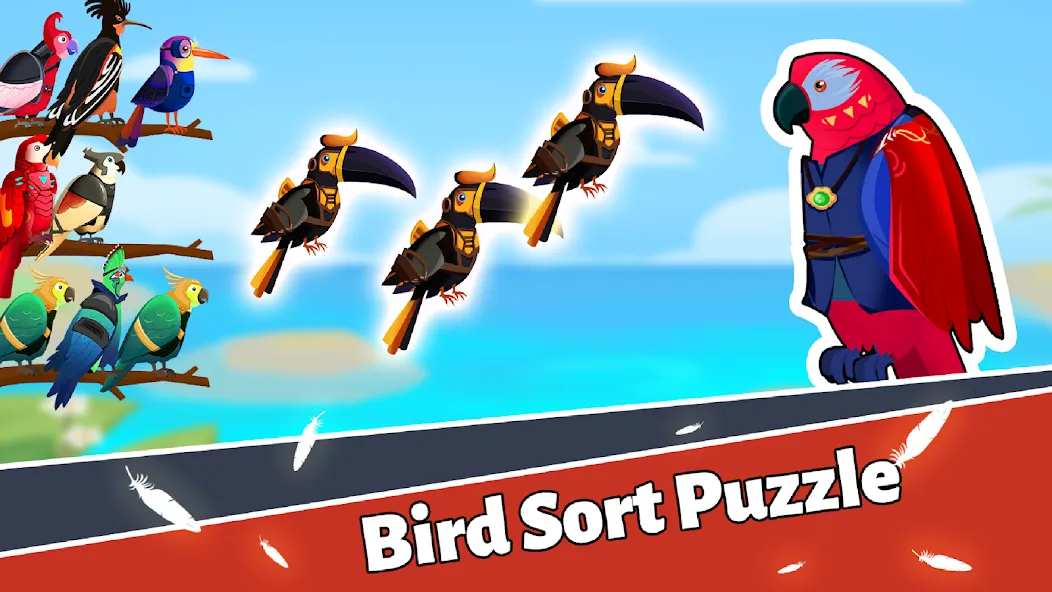 Bird Puzzle - Color Game взлом на Андроид — Без рекламы и все уровни открыты — скриншот 1 Bird Puzzle - Color Game взлом на Андроид — Без рекламы и все уровни открыты — скриншот 1