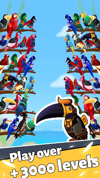 Bird Puzzle - Color Game взлом на Андроид — Без рекламы и все уровни открыты — скриншот 4 Bird Puzzle - Color Game взлом на Андроид — Без рекламы и все уровни открыты — скриншот 4