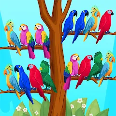 Bird Puzzle - Color Game взлом на Андроид — Без рекламы и все уровни открыты