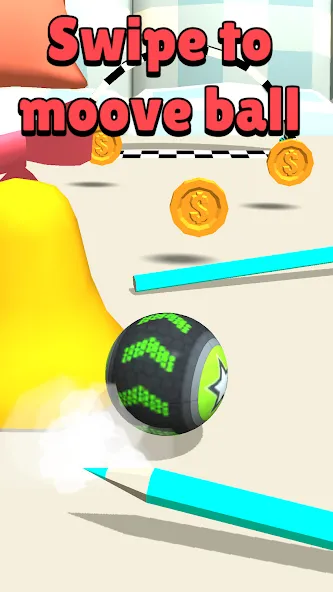 Скачать Toy Going Ball Roll мод — Без рекламы и все уровни открыты — скриншот 1