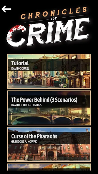 Скачать взлом Chronicles of Crime — Открыты все дела и подсказки — скриншот 5