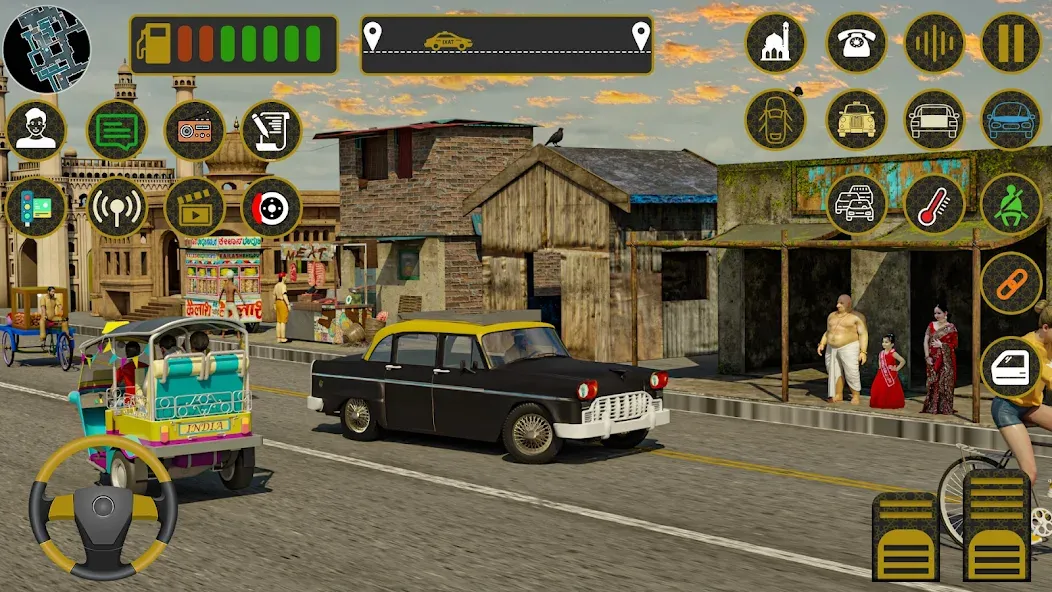 Скачать Indian Taxi Simulator car Game последней версии — Безлимитные деньги и все машины открыты — скриншот 2