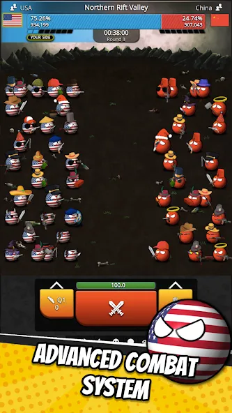 e-Sim Countryball Be President — скачать мод: Безлимитные деньги и ресурсы — скриншот 2