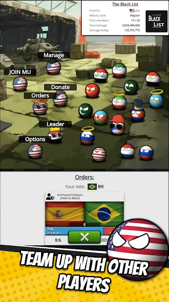 e-Sim Countryball Be President — скачать мод: Безлимитные деньги и ресурсы — скриншот 3