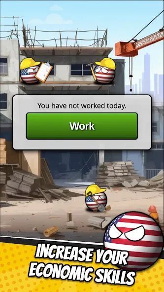 e-Sim Countryball Be President — скачать мод: Безлимитные деньги и ресурсы — скриншот 4