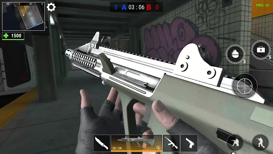 Скачать мод Modern Gun: Shooting War Games — Безлимитные деньги и оружие — скриншот 3