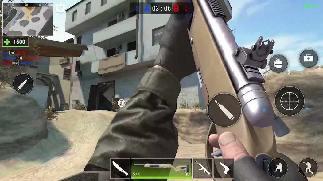 Скачать мод Modern Gun: Shooting War Games — Безлимитные деньги и оружие — скриншот 4