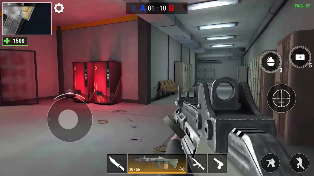 Скачать мод Modern Gun: Shooting War Games — Безлимитные деньги и оружие — скриншот 5