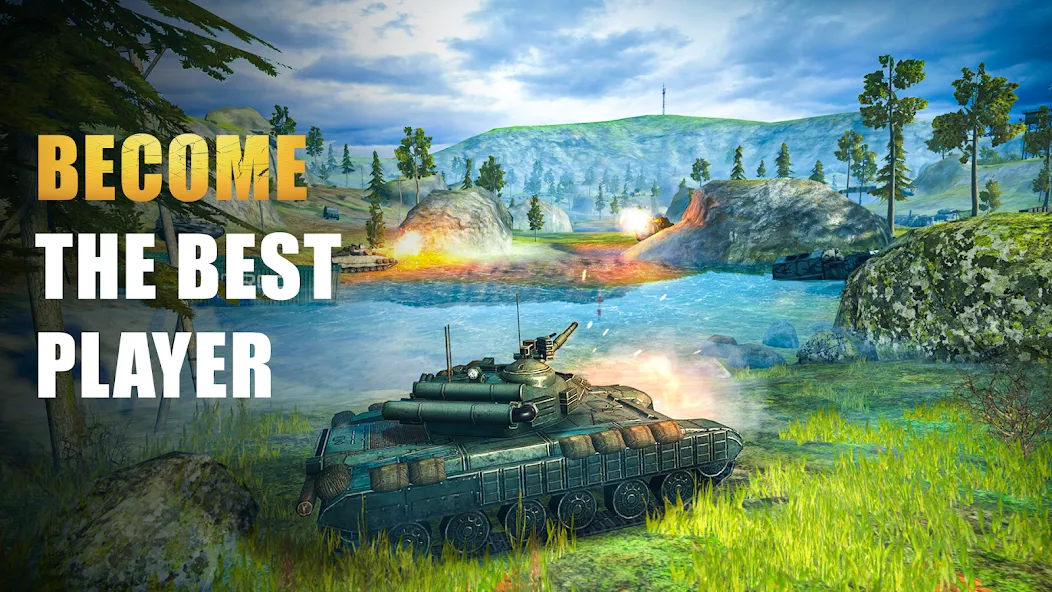 Скачать Tank Force: Tank games blitz на Андроид с модом — Безлимитные деньги и техника — скриншот 2 Скачать Tank Force: Tank games blitz на Андроид с модом — Безлимитные деньги и техника — скриншот 2