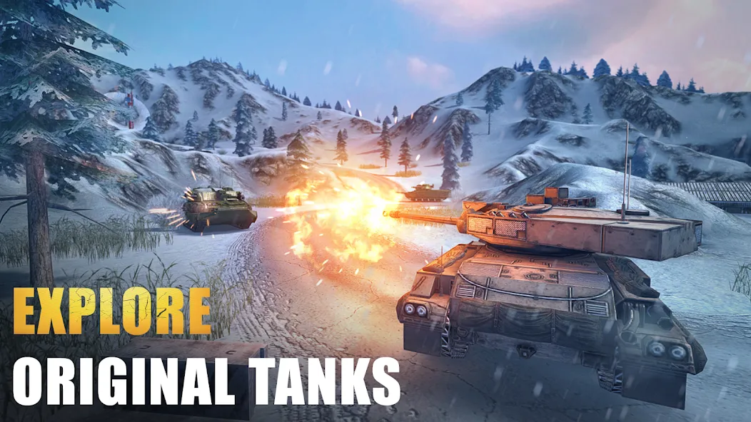 Скачать Tank Force: Tank games blitz на Андроид с модом — Безлимитные деньги и техника — скриншот 4 Скачать Tank Force: Tank games blitz на Андроид с модом — Безлимитные деньги и техника — скриншот 4