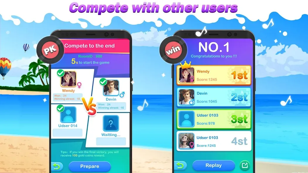 Dream Piano MOD APK: Много алмазов и все песни открыты — скриншот 3 Dream Piano MOD APK: Много алмазов и все песни открыты — скриншот 3