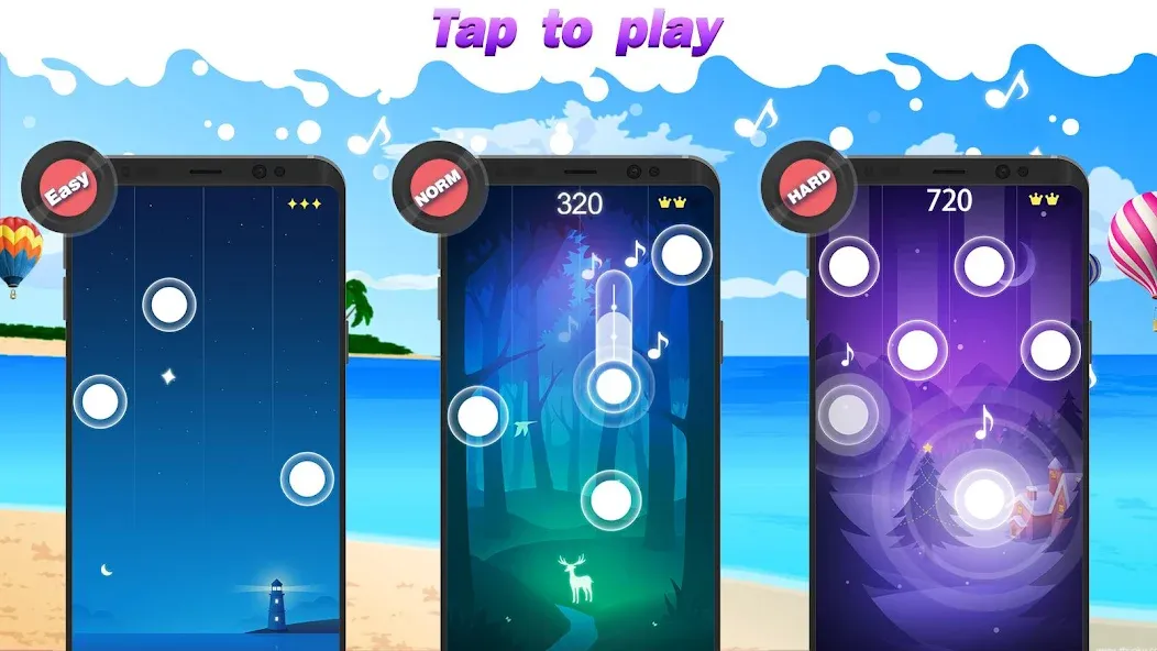Dream Piano MOD APK: Много алмазов и все песни открыты — скриншот 4 Dream Piano MOD APK: Много алмазов и все песни открыты — скриншот 4