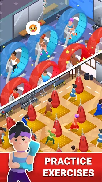 Boxing Gym Tycoon 3D: MMA Club — взломанная версия, Безлимитные деньги и энергия — скриншот 4 Boxing Gym Tycoon 3D: MMA Club — взломанная версия, Безлимитные деньги и энергия — скриншот 4