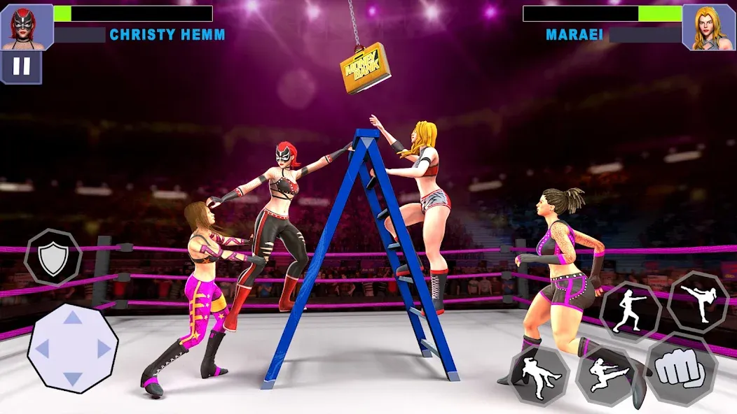 Bad Girls Wrestling Game мод на Андроид: Безлимитные деньги и все персонажи открыты — скриншот 3 Bad Girls Wrestling Game мод на Андроид: Безлимитные деньги и все персонажи открыты — скриншот 3