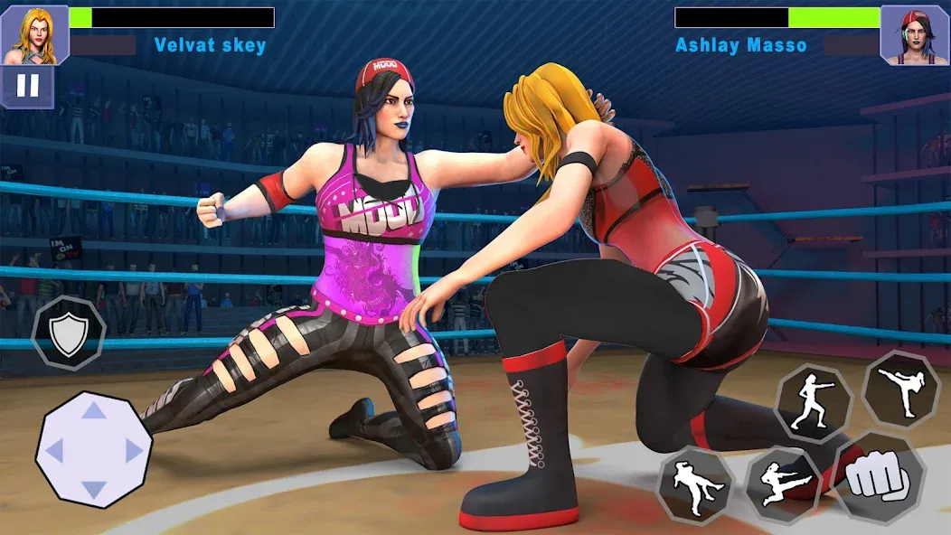 Bad Girls Wrestling Game мод на Андроид: Безлимитные деньги и все персонажи открыты — скриншот 4 Bad Girls Wrestling Game мод на Андроид: Безлимитные деньги и все персонажи открыты — скриншот 4