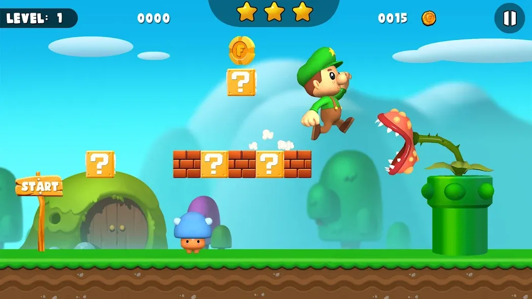 Bob World Adventure 3D на телефон — скачать мод: Без рекламы и много монет — скриншот 2 Bob World Adventure 3D на телефон — скачать мод: Без рекламы и много монет — скриншот 2